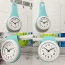 Kitchen Bathroom Wall Clock Waterproof Silent Multifunction Creative Shower Z6I7
