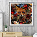 Full Round Drill Rhinestone Picture 5D DIY Flowers Wolf Diamond Painting