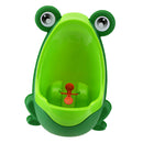 Kids Boy Portable Toilet Frog Potty Urinal Stand Up Pee Training-Green