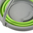 Collapsible Folding Pop-Up 5L Buckets Lids Green Camping NEW Colour:Green