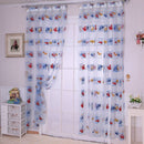 Cartoon Voile Blackout Curtains for Kids Room Window Curtains Tulle Sheer OZ