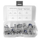 60pcs 304 Stainless Steel Hexagon Lock Nuts Nylon Insert Self Locking Nuts