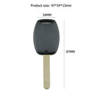 2 Buttons Remote Auto Car Key Fob Case Blank Key Shell for City Civic CR-V