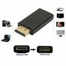 4K DisplayPort Display Port DP Male to HDMI Female Adapter Converter Mini Black