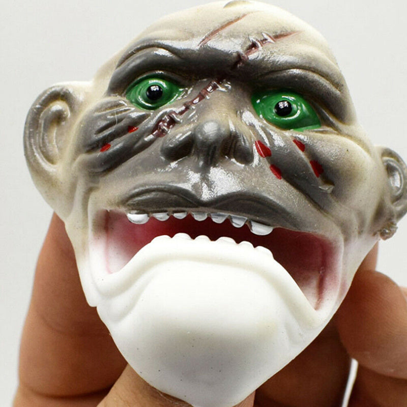 1PC TPR ghost masks finger puppet kids toys gift hand puppet Halloween props LJ