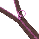 10Pc 20cm  Multicolor Zip Hanging Ring Puller Zipper Closed End Sewing Accessory