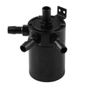 Portable Aluminum Alloy Cylinder Car Oil Catch Can/Reservoir Tank Baffled with 1
