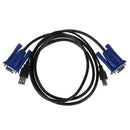 1.4M 15 Pin VGA + USB Male to Male VGA + Print Cable for CRT PC