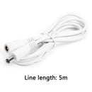 DC 12V-24V Power Extension Cord 5.5x2.1mm Male Female Power Cable (5m)