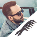 Men Hair Texture Wide Tooth Texturizing Comb Man Oil Head Hair Comb (Black)