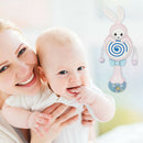 Musical Flashing Baby Rattles Hand Bells Rabbit Educational Toys (Pink)