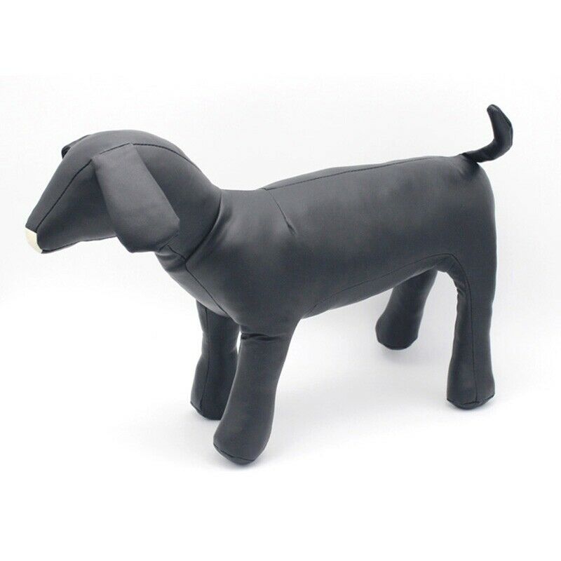 Leather Dog Mannequins Standing Position Dog Models Toys Pet Animal Shop Di