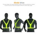 Men Women Biking Safety Gear High Visibility LED Reflective Vest Night Running