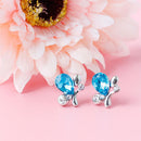 Fashion Butterfly Jewelry Sets Necklace + Earring+Bracelet Crystal Set