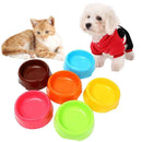 Candy Color Plastic Dog Light Single Bowl Water Food Cat Feeder Pet Supply A