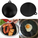 Round Non-Stick Pan Mat Heat Resistant BBQ Roast Pad Kitchen Baking Sheet