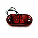 4X Universal 2.5 Oval Clearance LED Lamp 2 Diode Trailer Truck Side Marker Light