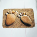 3pcs/set Non Slip Water Absorbent Pedestal Rug Lid Toilet Cover Bath Mats(A
