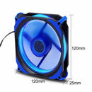 120mm LED Silent Fan PC Computer Chassis Fan Case Heatsink Cooler Cooling F