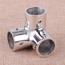 90 Degree Stainless Steel Marine Boat Hand Rail Fittings 7/8" 3 Way Corner Elbow