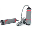 Ladies' Fitness Jump Rope Suit Grip Rally Dumbbell Exercise Equipment Gray Red