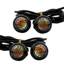4 Pcs Car 12V 23Mm Dual Color Switchback 4014 12 Led Drl Eagle Eye Daytime  I9J9