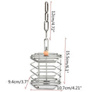 Pet Bird Parrot Squirrel Bold Stainless Steel Food Hanging Cage Foraging To E3K5