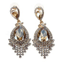 Fashion Women Wedding Jewelry Austrian crystal long crystal drop large crys