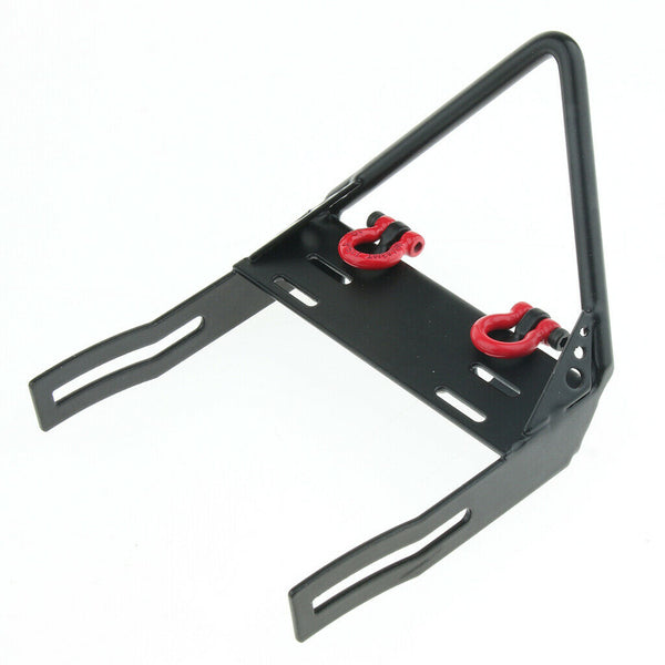 1/10 Scale Metal Bumper Bull Bar + Trailer Tow Hook for Wrangler RC