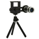 8x Zoom Phone Camera Telephoto Lens Mini Tripod Holder Stand For Phone Black