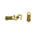 30 Sets S Hook Jewelry Clasp With Leather Cord End Caps For Jewelry Making
