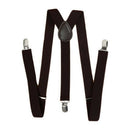 5X(Unisex Clip on Suspender Elastic Y-Shape Back Formal Adjustable Braces, A7W3)