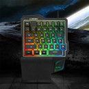 K1 Wired One Handed Mechanical Feel Gaming Keyboard RGB Backlit Keypad AU P9K4