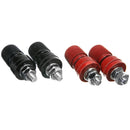 4pcs Red&Black 6mm Screw M6 Speaker Power Supply Terminals Binding Post