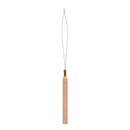 Wooden Handle Pulling Loop Needle Hair Extension Tool All Kinds Micro Beads  JR