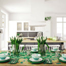 St. Patrick's Day Irish Festival Tablecloth Green Shamrock Lace Table Flag  M8O8