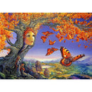 1000pcs DIY Butterflies Girl Jigsaw Puzzle Assembling Picture Decoration