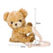 Lovely Cartoon Bear Messenger Handbags Women Girls Faux Fur Shoulder Bags
