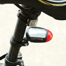 Solar Powered LED Bicycle Tail Light Bike Cycling Rear Safety Warning Lamp
