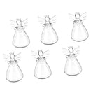 6 Pieces Terrarium Vase Angel Shape Hanging Vase Flower Plant Hydroponic