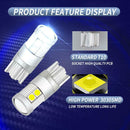 2pcs T10 5W 3030 9SMD 900LM 6000K Canbus Car LED Reading Dome Light Bulbs