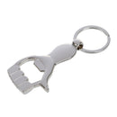 Bottle Opener bottle opener shaped palm keychain.