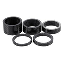 5Pcs 1 1/8 "3mm 5mm 10mm 15mm 20mm carbon fiber washer bicycle head set stemK9S9