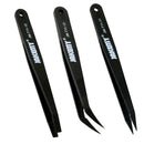 (set of 3) Anti Static , Plastic Tweezers , Heat Resistant , Anti Acid .