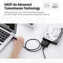 USB3.0 To SATA 2.5"/3.5" SSD/HDD Hard Drive Data Cable Adapter + Power SupplyJC_