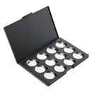 2 Pieces DIY Empty Magnetic Palette Box For Eyeshadow Powder Makeup Case