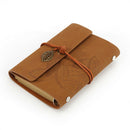 Retro Notebook String Loose-leaf Sketchbook Student Stationery (Yellow)
