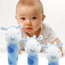 Developmental Animal Soft Stuffed Infant Baby Plush Toys Rattles Kids Cow