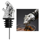 2pcs Animal Head-Wine Pourer Spout,Wine Bottle Stopper for Bar Tools