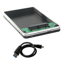 Black USB 3.0 to Micro SATA 1.8" HDD SSD Aluminum Enclosure for Mobile Hard Disk